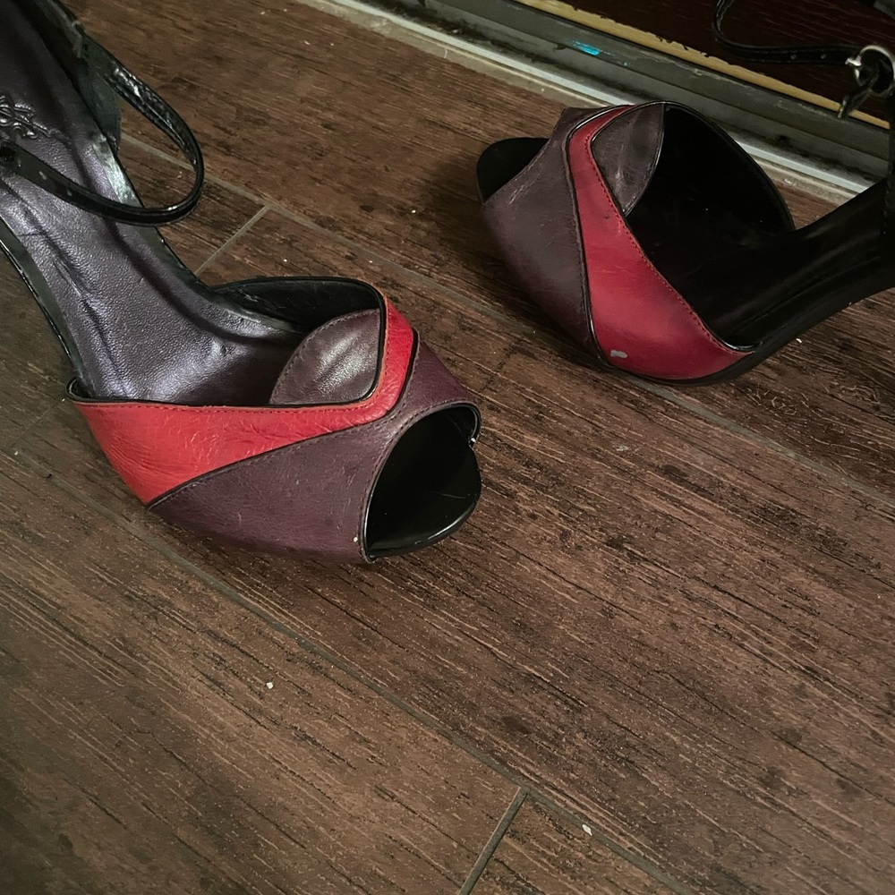 Carlos by Carlos Santana Red and Purple Heels